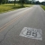 Kansas Route 66 Sehenswürdigkeiten - Route 66 Schild am Boden in Kansas