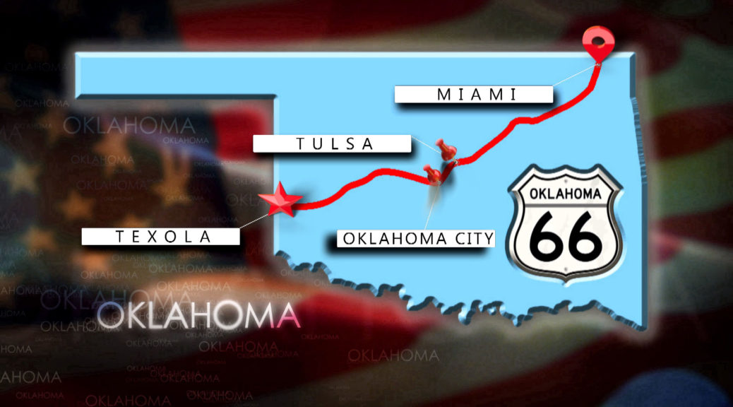 Route 66 Strecke in Oklahoma